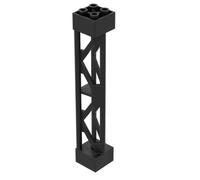 Gobricks Lot de 10 supports de pilier de transport compatibles avec Lego GDS-M217 58827 Jouet classique en vrac MOC Couleur : noir 26
