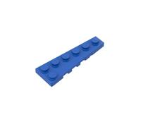 Gobricks Lot de 20 plaques circulaires 6 x 2 cales (droite) compatibles avec Lego 78444 GDS-2143 Classic Bulk Toy MOC Couleur : bleu 23