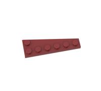 Gobricks Lot de 20 plaques circulaires 6 x 2 cales (gauche) compatibles avec Lego 78443 GDS-2144 Classic Bulk Toy MOC Couleur : rouge foncé 154