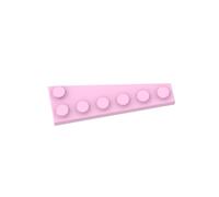 Gobricks Lot de 20 plaques circulaires 6 x 2 cales (gauche) compatibles avec Lego 78443 GDS-2144 Classic Bulk Toy MOC Couleur : rose vif 222