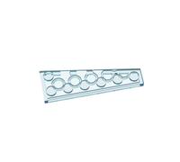 Gobricks Lot de 20 plaques circulaires 6 x 2 cales (gauche) compatibles avec Lego 78443 GDS-2144 Classic Bulk Toy MOC Couleur : bleu clair 42
