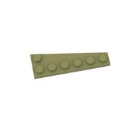 Gobricks Lot de 20 plaques circulaires 6 x 2 cales (gauche) compatibles avec Lego 78443 GDS-2144 Classic Bulk Toy MOC Couleur : vert olive 330