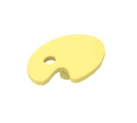 Gobricks Lot de 50 accessoires pour tableau de travail Compatible avec Lego 3883 GDS-2018 Jouet classique en vrac MOC Couleur : jaune clair vif 226