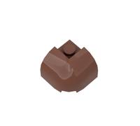 Gobricks Lot de 50 briques d'angle en forme d'arc 2 x 2 compatibles avec Lego 67810 GDS-2181 Jouet classique en vrac MOC Couleur : marron rougeâtre 192