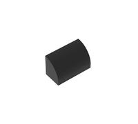 Gobricks Lot de 50 briques incurvées lisses compatibles avec Lego 37352 GDS-M063 Jouet classique en vrac MOC Couleur : noir 26