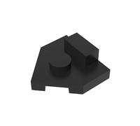Gobricks Lot de 50 plaques circulaires en forme d'arc compatibles avec Lego GDS-M228 Classic Bulk Toy MOC Couleur : noir 26