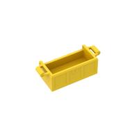 Gobricks Ornements Bas de coffre au trésor avec fentes arrière 10 pièces Compatible avec Lego 4738 GDS-2100 Classic Bulk Toy MOC Couleur : jaune 24