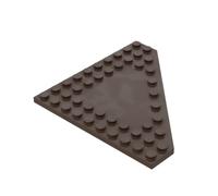 Gobricks Plaque circulaire de 25,4 x 25,4 cm compatible avec Lego GDS-M192 92584 Classic Bulk Toy MOC Couleur : marron foncé 308