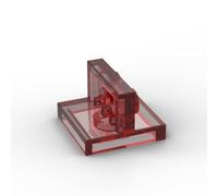 Gobricks Plaque de charnière 2 x 2 plaques de support 10 pièces compatibles avec Lego 41682 GDS-90491 Classic Bulk Toy MOC Couleur : rouge trans 41