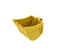Gobricks Seau d'excavatrice 4 x 7 compatible avec Lego 24120 GDS-M058 Classic Bulk Toy MOC Couleur : jaune 24