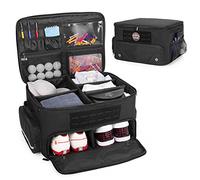 GOBUROS Organisateur de Coffre de Golf, Sac de Rangement avec Compartiment Séparé pour 2 Paires de Chaussures Jusqu'à 16, Organisateur de Casier de Voiture de Golf pour Accessoires