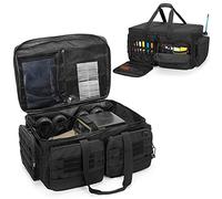 GOBUROS RC Mallette de Transport pour Voiture 1/8 et 1/10, Sac de Rangement RC pour Support et Multi-Poches avec clin Solide en Bas pour Outils RC Noir (Brevet en Instance)