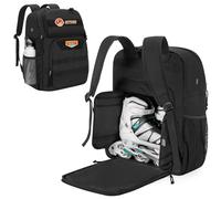 GOBUROS Sac à Dos pour Patins à roulettes, Sac pour Patins en Ligne Convient aux Chaussures Jusqu'à La Pointure 13 des Américains, Sac pour Patins avec Plusieurs Poches pour Hommes et Femmes