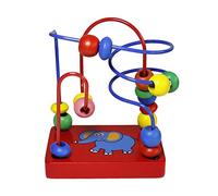 Gobus coloré en Bois Mini Perles Labyrinthe Roller Coaster Perles Fil Labyrinthe Jouet éducatif Cadeau pour Enfants