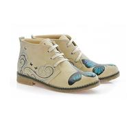 GOBY Bottines Bottes Végétaliennes faites à la main Avec Impression - Design Confortable - Résistance à l'Extérieur - Bottes Végétaliennes Fait Main