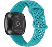 GOBY Bracelets compatibles avec Bracelet Fitbit Versa 4/ Versa 3/ Bracelet Fitbit Sense/Sense 2, Bandes de Sport en Silicone de Remplacement pour Femmes Hommes (VERT)