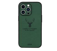 GOBY Coque en Cuir PU pour iPhone 14 Pro Max, Rétro en Cuir PU de Luxe, Poignée Antidérapante Souple Pare-Chocs Flexible Antichoc Housse de Protection Complète pour iPhone 14 Pro Max 2022 (LU-Vert)
