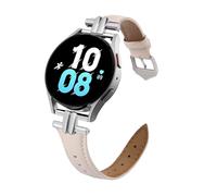 GOBY Cuir Bracelet Compatible avec Samsung Galaxy Watch 7/4/6/5 40mm 44mm, Watch 6/4 Classic 43mm 47mm 42mm 46mm, 5 Pro 45mm Femme, 20mm Bracelet Remplacement Cuir (Z-ROSE)