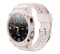 GOBY Rugged Armor Coque avec Bracelet Compatible avec Samsung Galaxy 8 40mm 44mm/Galaxy Watch 8 Classic 46mm (2025) (ROSE)