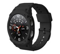 GOBY Rugged Armor Coque avec Bracelet Compatible avec Samsung Galaxy 8 40mm 44mm/Galaxy Watch 8 Classic 46mm (2025) (NOIR)