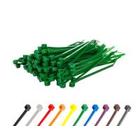 Gocableties - Collier de Serrage en Nylon - 150 mm x 3,6 mm - Vert - Attache Câble Petit Format - Serre-Câbles - Lot de 100 Pièces