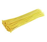 Gocableties - Collier de Serrage en Nylon - 370 mmx 4,8 mm - Jaune - Attache Câble Long - Serre-Câbles - Lot de 100 Pièces