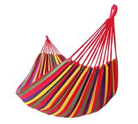 GOCAN Hamac 2 Places, 2 Personnes - Toile 250x160cm, Longueur Totale 330cm, Charge Max 250kg - Rouge