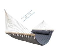 GOCAN Hamac double avec tissu matelassé et barres d'écartement, plus long et solide, hamac de qualité pour terrasse extérieure