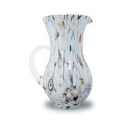 Gocce di Murano Pichet Buvette de 750 ml fabriqué en Italie en verre soufflé. Travaillé selon la tradition des artisans de Murano, Carafe de table élégante