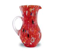 Gocce di Murano Pichet Buvette de 750 ml fabriqué en Italie en verre soufflé. Travaillé selon la tradition des artisans de Murano, Carafe de table élégante
