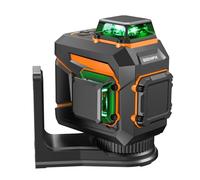 GOCHIFIX Niveau Laser 360 Autonivelant Laser Ligne Laser Chantier Le Niveau Laser Vert 2D 2x360 est Livré Avec Un Support Pouvant Absorber Des Aimants Et Une Batterie Amovible Et Rechargeable