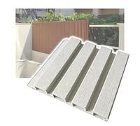 GOCHUSX Brise-Vue en Bois Composite, Panneaux De Clôture en Composite, Clôture D'intimité pour Jardin Extérieur pour Maison, Bureau Ou Terrasse(Blanc,21.6x140cm)