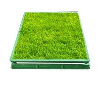 GOCHUSX Couvercle De Regard Encastré, Couvercle De Chambre D'inspection, Couvercle De Regard Encastré Commercial pour Jardin, Pelouse, Canalisation Municipale(Green-4PCS,80x80x13cm)