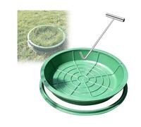 GOCHUSX Couvercle De Regard Rond Et Son Cadre, Couvercle De Regard Encastré pour Gazon avec Cadre, Couvercles Encastrés pour Grands Bassins Parcs, Écoles, Jardins(Green-5PCS,50x12cm)