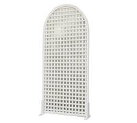 GOCHUSX Écrans D'intimité Extérieurs, Clôture Décorative Modulable Et Autoportante, Bordure Décorative pour Aménagement Paysager pour Terrasses Et Jardins(Blanc,90x120cm-1PC)