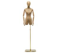 GOCHUSX Mannequin Féminin, Buste De Présentation avec Tête Amovible, Modèle Portable pour Couturière avec Support pour Vitrines De Magasins De Vêtements(C)