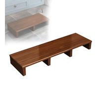GOCHUSX Marchepied en Bois, Banc Porte-Fleurs, Plateforme Robuste pour Meubles pour Lit, Salle De Bain, Véranda, Jardin(Brun,80x30x12cm)