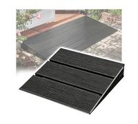 GOCHUSX Marchepied en Bois, Plateforme Robuste Et Mobile avec Barre Transversale Renforcée, Marchepied De Porche en Acier Carbonisé pour Jardin, Mariage, Hôtel(Zwart,30x30x8cm)