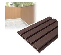 GOCHUSX Panneaux De Clôture en Composite, Clôture De Jardin pour L'intimité en Extérieur, Revêtement Mural Résistant en Bois-Plastique pour Terrasse, Cour Arrière(Violet Clair,21.9x150cm)