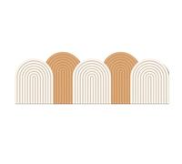 GOCHUSX Panneaux Muraux Rembourrés, Panneau Coussin Souple Adhésif Peel and Stick, Sticker Mural De Protection pour Tête De Lit pour Chambre, Salle De Jeux(C,80x240cm)