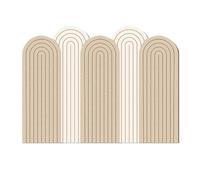 GOCHUSX Panneaux Muraux Rembourrés, Panneau Coussin Souple Adhésif Peel and Stick, Sticker Mural De Protection pour Tête De Lit pour Chambre, Salle De Jeux(B,120x160cm)