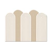 GOCHUSX Panneaux Muraux Rembourrés, Panneau Coussin Souple Adhésif Peel and Stick, Sticker Mural De Protection pour Tête De Lit pour Chambre, Salle De Jeux(A,120x160cm)