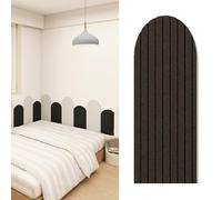 GOCHUSX Panneaux Muraux Rembourrés, Panneau Coussin Souple Adhésif, Sticker Mural De Protection pour Tête De Lit Idéal pour Salon, Salle De Jeux Ou Chambre À Coucher(Zwart,40x120cm-1PC)