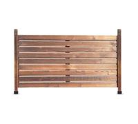 GOCHUSX Paravents De Jardin, Clôtures Décoratives D'extérieur Autoportantes, Panneaux De Clôture en Bois pour L'intimité, Tuteurs pour Plantes De Terrasse(Brown-A,5PCS)