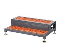 GOCHUSX Plateforme Surélevée pour Atelier D'usinage, Râteliers Aérés pour Articles, Plateau De Rétention Étanche Industriel, Escabeau Mobile pour Terrasse, Porche(Orange-5PCS,105.5x66.4x31.6cm)