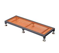 GOCHUSX Plateforme Surélevée pour Atelier D'usinage, Râteliers Aérés pour Articles, Plateau De Rétention Étanche Industriel, Escabeau Mobile pour Terrasse, Porche(Orange-4PCS,155.5x55.8x15cm)