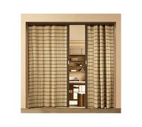 GOCHUSX Porte Coulissante en Bois Tressé, Cloison Pliante Artisanale avec Poignée Double Face, Cloison De Séparation Thermique pour Bureau À Domicile, Chambre(230x200cm(90.6x78.7in))