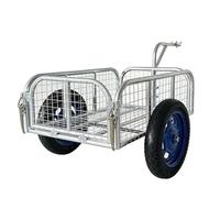 GOCHUSX Remorque Cargo Pliable pour Vélo, Grand Chariot De Rangement pour Vélo avec Chargement Facile avec Attelage Universel, Remorque Porte-vélos