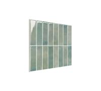 GOCHUSX Stickers Muraux Effet Carrelage Adhésifs, Crédence 3D Autocollants(Green-A,30x30cm 5 Pieces)