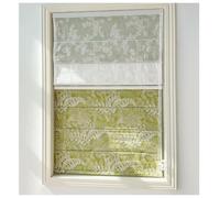 GOCHUSX Store Romain Double Couche À Motif Floral, Semi-occultant | Store Romain Sur Mesure, En Polyester, À Chaînette, Rail Supérieur En Alliage D'aluminium Pour Chambre(140x140cm)